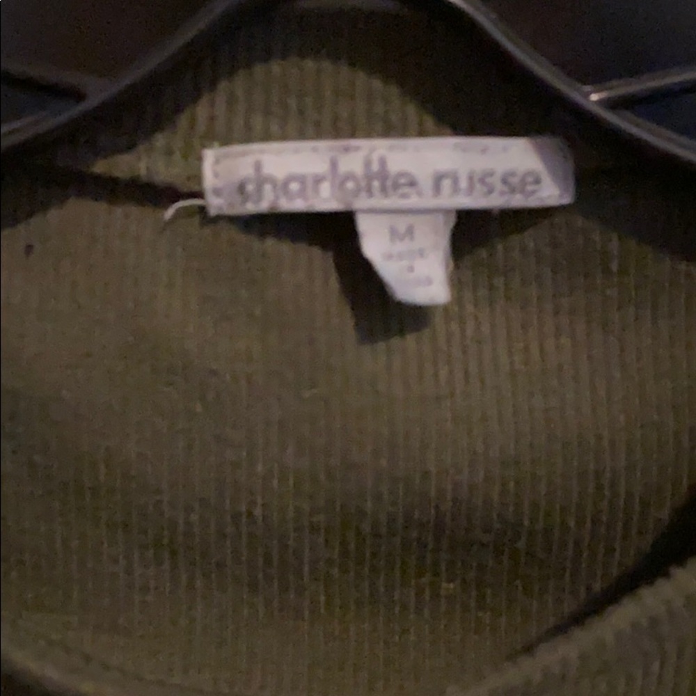 Charlotte rouse olive green crop top - Picture 2 of 2